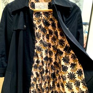 Coat brand Rachel Roy navy blue, babydoll cape style,  very good condition!